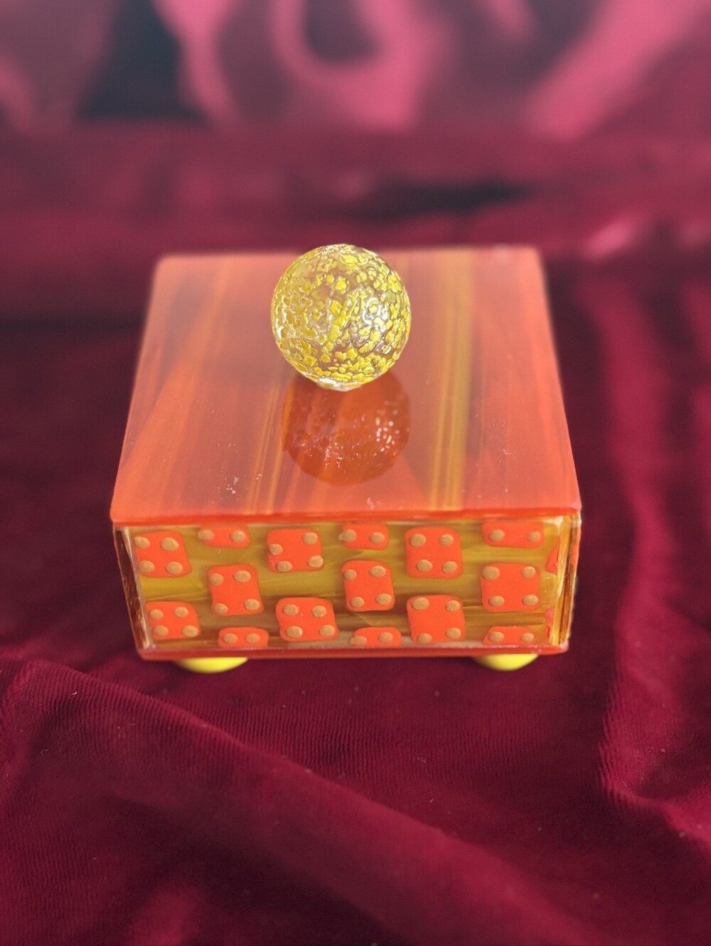 Handmade Glass Keepsake Box